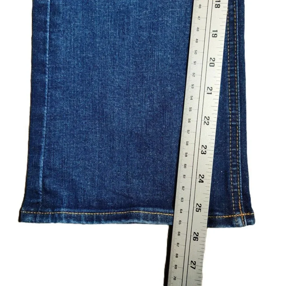 J.Crew Billie Demi Boot Crop Jeans Women's 27 High Rise Dark Wash Stretch Denim
